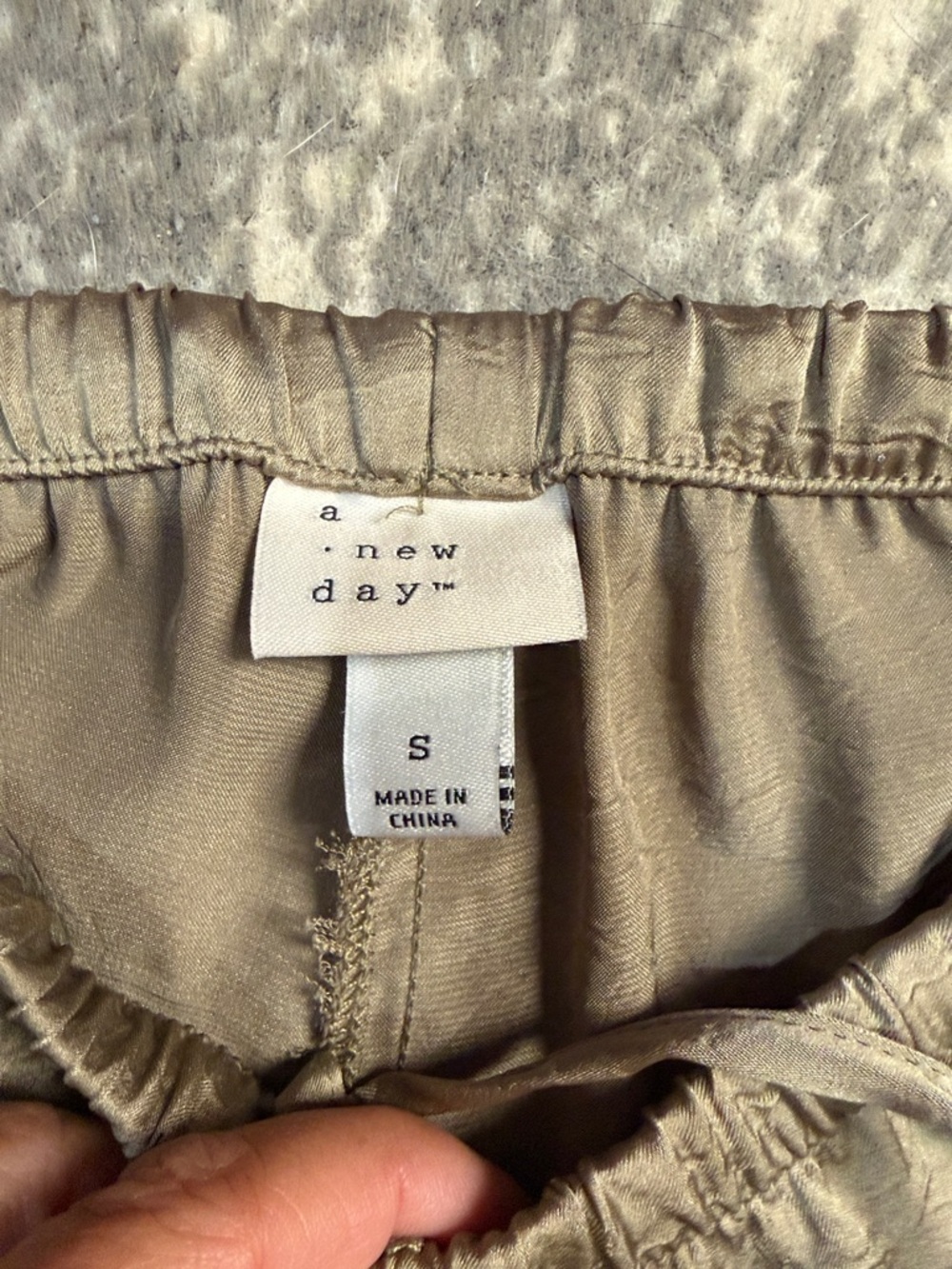 a new day Olive-Taupe Wide Leg Drawstring Pants - Picture 3 of 4